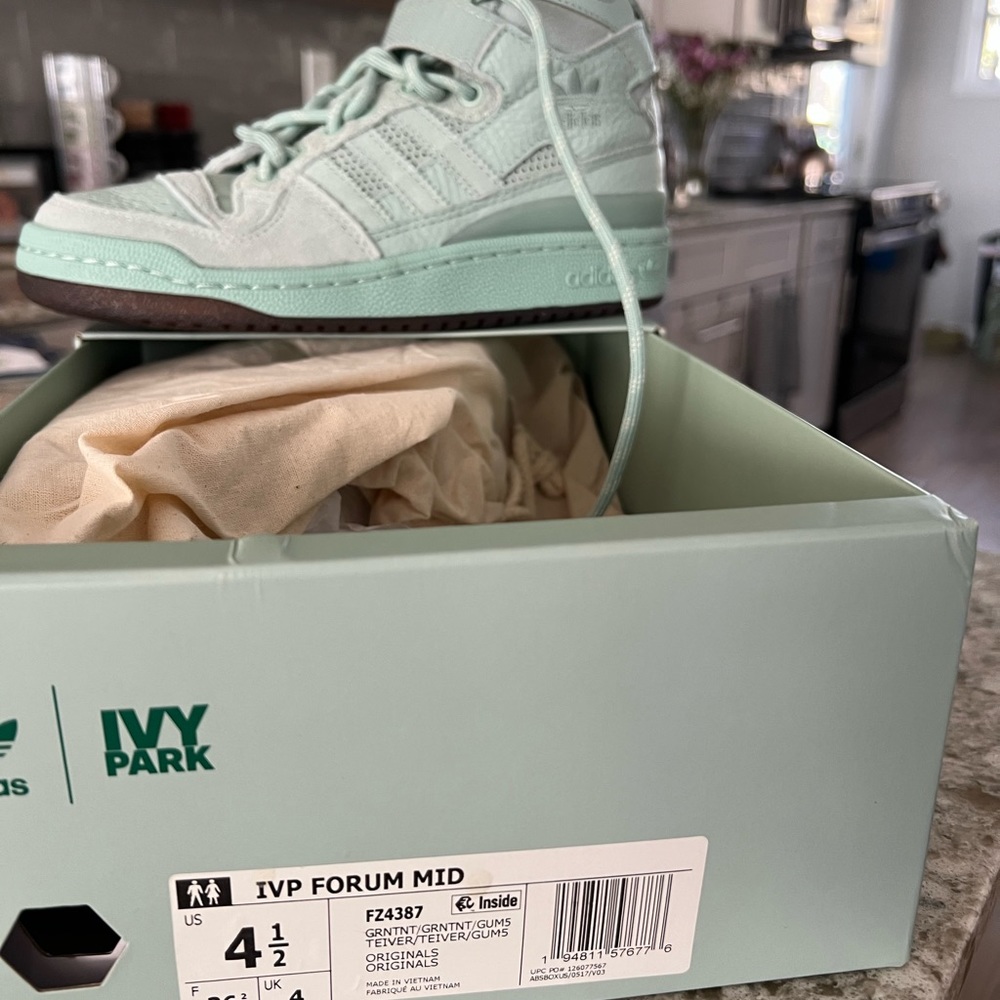 Adidas IVP Forum Mid Kids Shoes - Mint Green